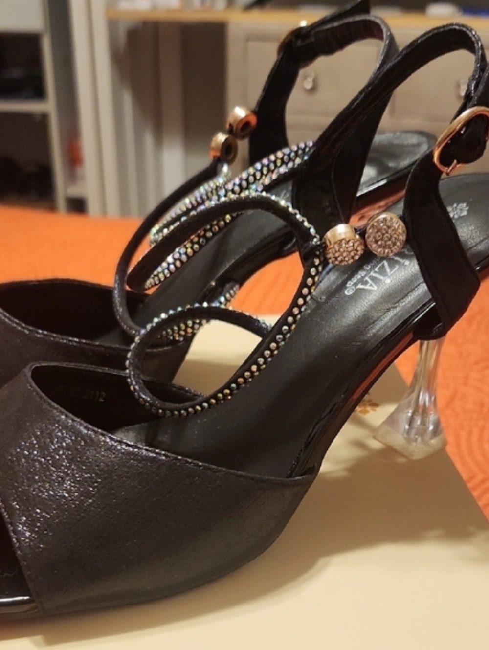Patrizia - Tioanna-B - Black Metallic Women's Heels